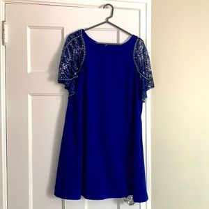 Aidan Mattox beaded trapeze dress